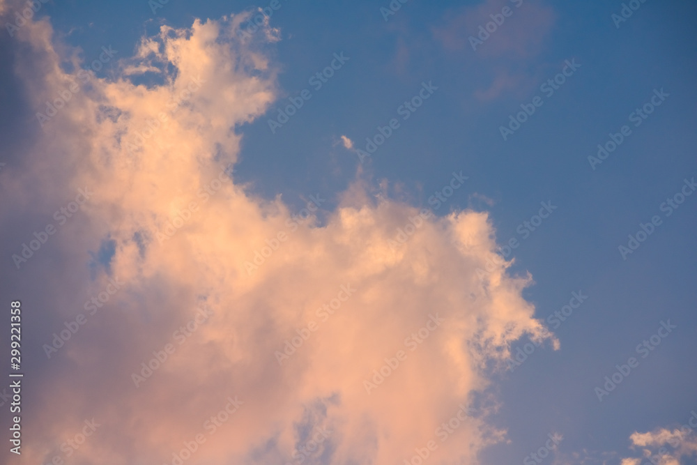 Fototapeta premium Colorful cloud and sky background