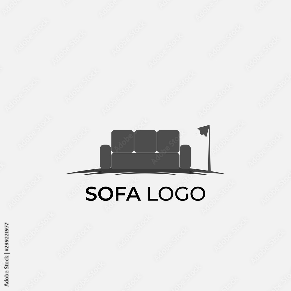Sofa furniture logo isolated. Chair vector image Sofa furniture logo isolated. Chair vector image