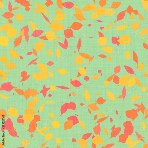 seamless pattern with autumn leaves