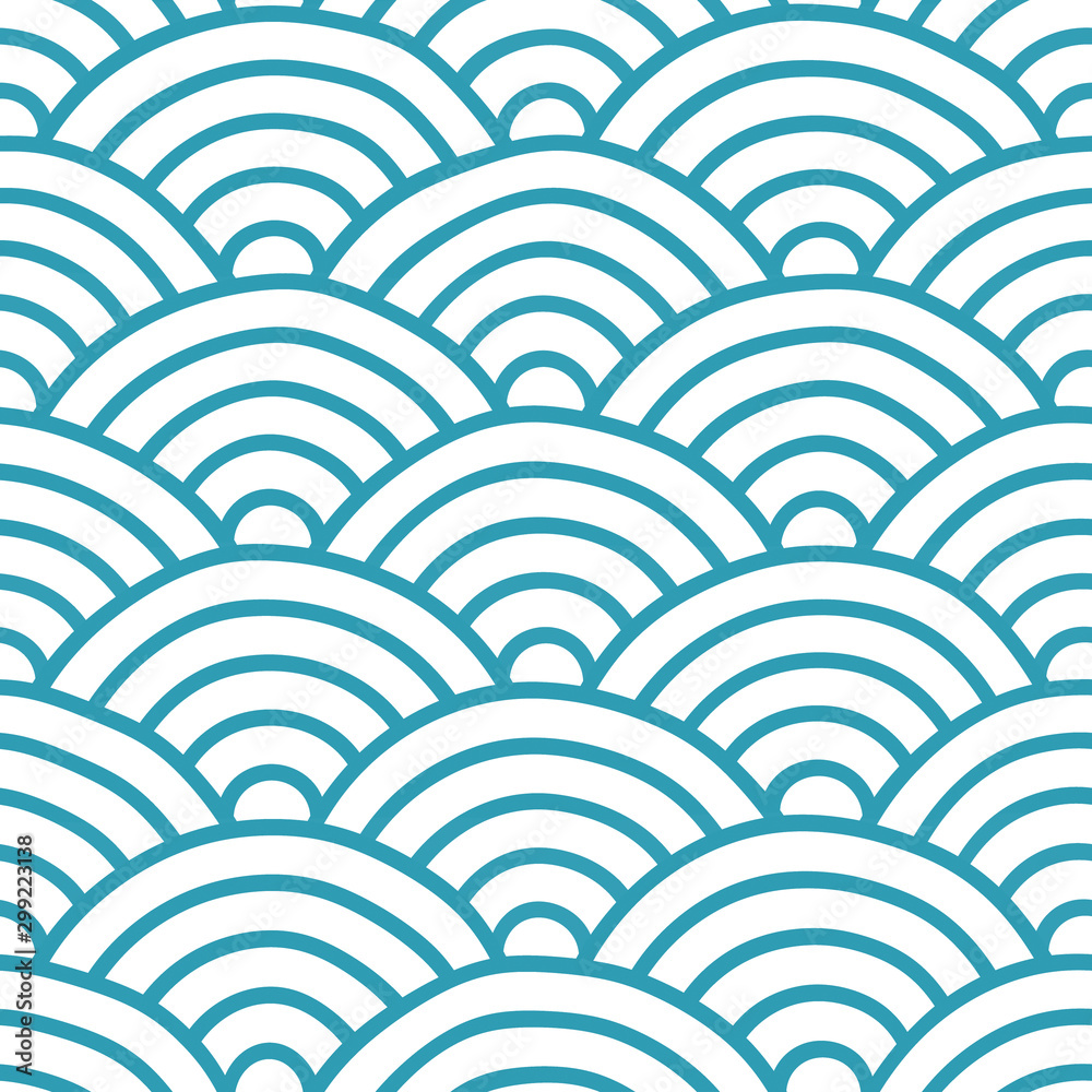 Japanese seigaiha seamless pattern Japanese seigaiha seamless pattern
