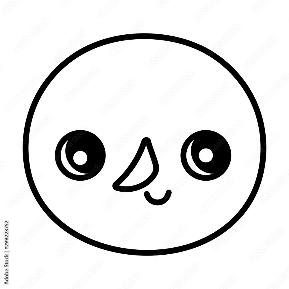 cute snowman face happy christmas thick line cute snowman face happy christmas thick line