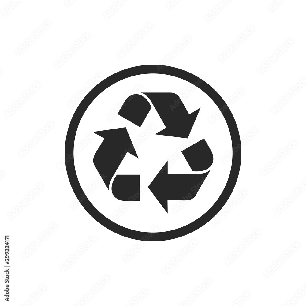 Recycle icon vector isolated symbol illustration Recycle icon vector isolated symbol illustration