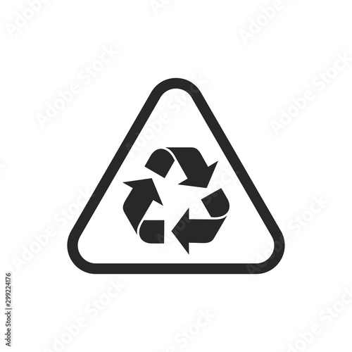 Recycle icon vector isolated symbol illustration