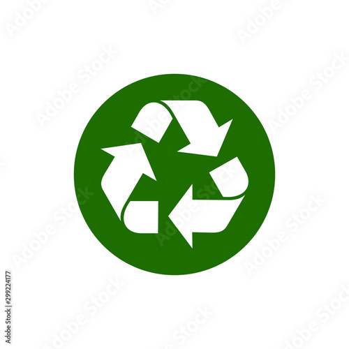 Recycle icon vector isolated symbol illustration