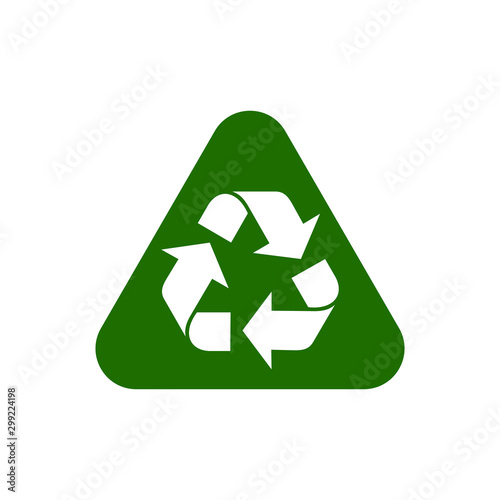 Recycle icon vector isolated symbol illustration