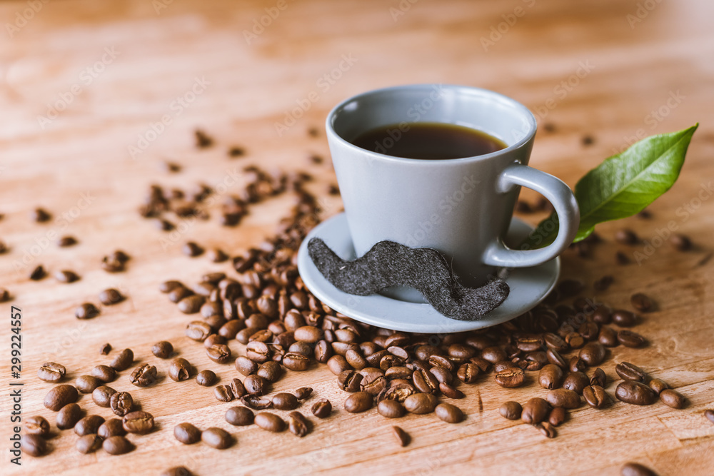 movember with a cup of coffee