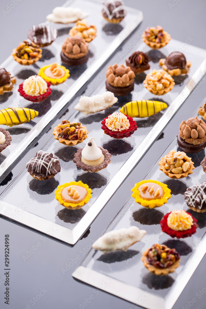 Assorted short bread cookies with different fillings Assorted short bread cookies with different fillings