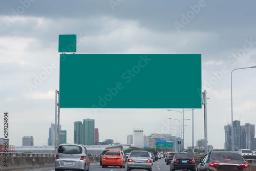 Obraz na płótnie Road sign on the road. Bangkok, Thailand. w salonie