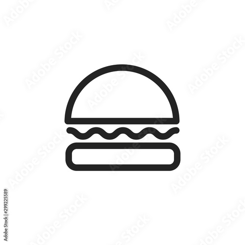 Isolated hamburger icon vector design