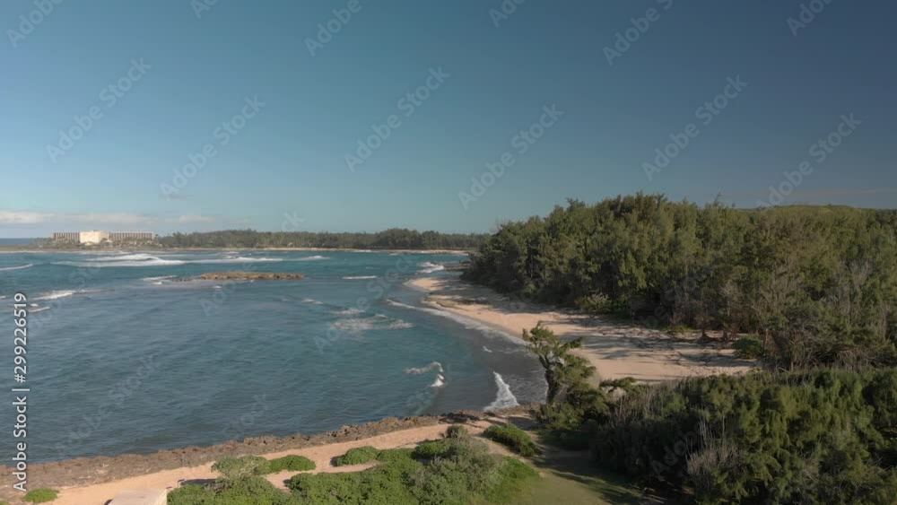 The lagoon on Hawaii's Turtle Beach located on the island of Oahu. The lagoon on Hawaii's Turtle Beach located on the island of Oahu.