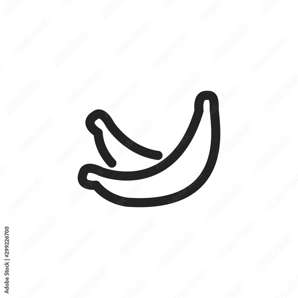 Isolated banana icon vector design