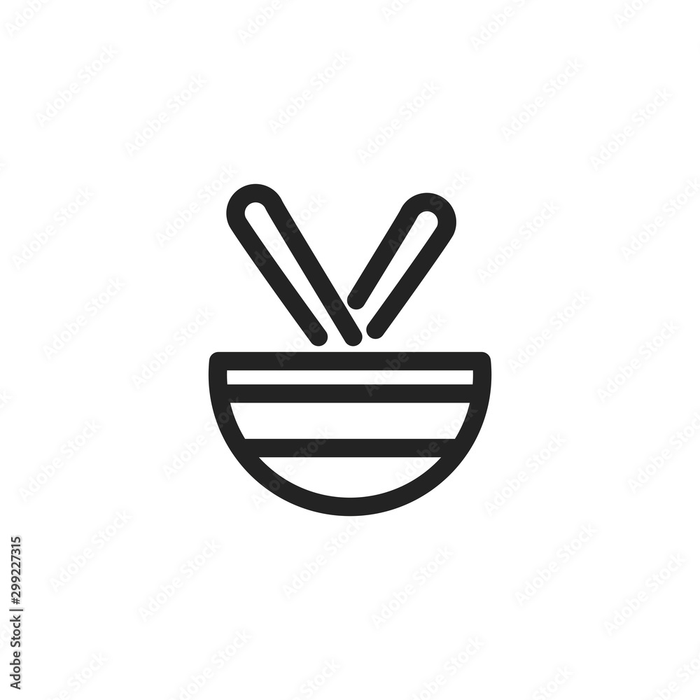 Isolated kitchen bowl vector design