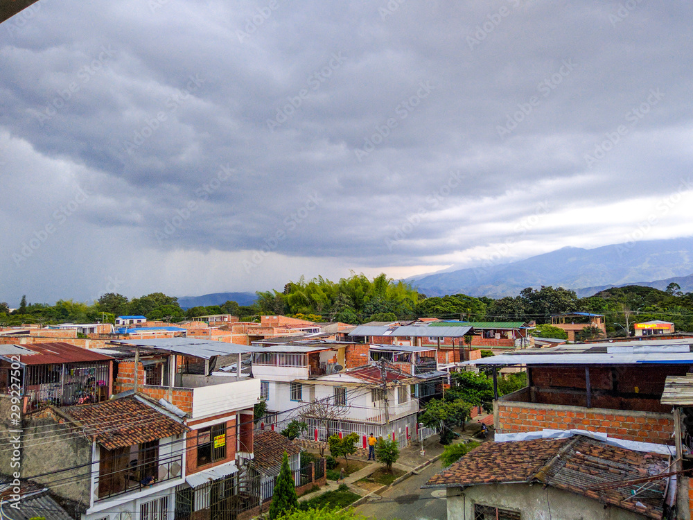 Obraz premium Neighbor of Colombia with beautiful sky