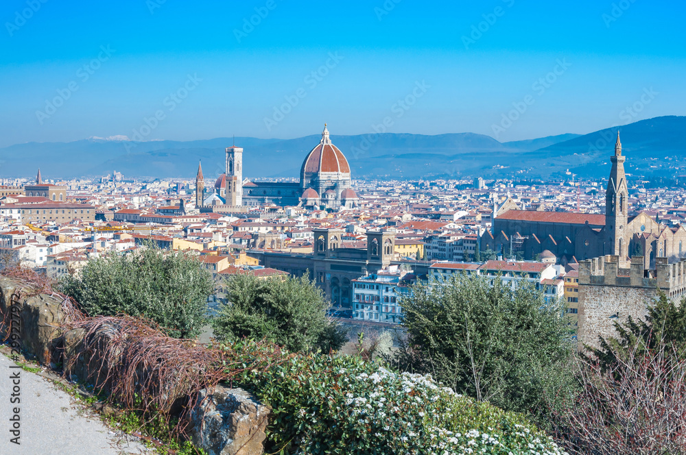 View of Florence from Piazzale Michelangelo, Florence, Tuscany, Italy