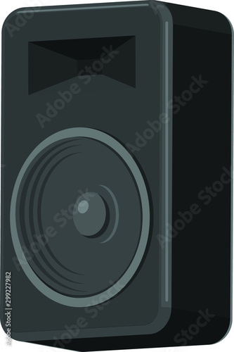 Audio speakers vector icon