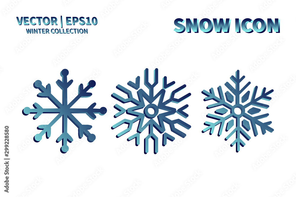 Snowflake vector icon set. Christmas and winter snow flake element collection. Isolated flat new year holiday decoration illustration template. Cold weather object design silhouette symbol Snowflake vector icon set. Christmas and winter snow flake element collection. Isolated flat new year holiday decoration illustration template. Cold weather object design silhouette symbol