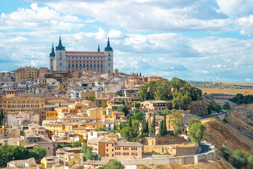 Toledo cityscape. Toledo is capital of province of Toledo (70 km south of Madrid), Spain. It was declared a World Heritage Site by UNESCO in 1986. © naughtynut