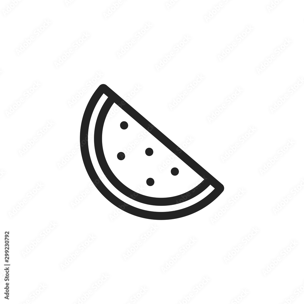 Isolated watermelon icon vector design Isolated watermelon icon vector design