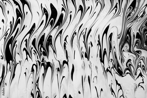 Abstract painting technique Ebru .Turkish style Ebru on the water with acrylic paints press waves.Modern art marble liquid texture