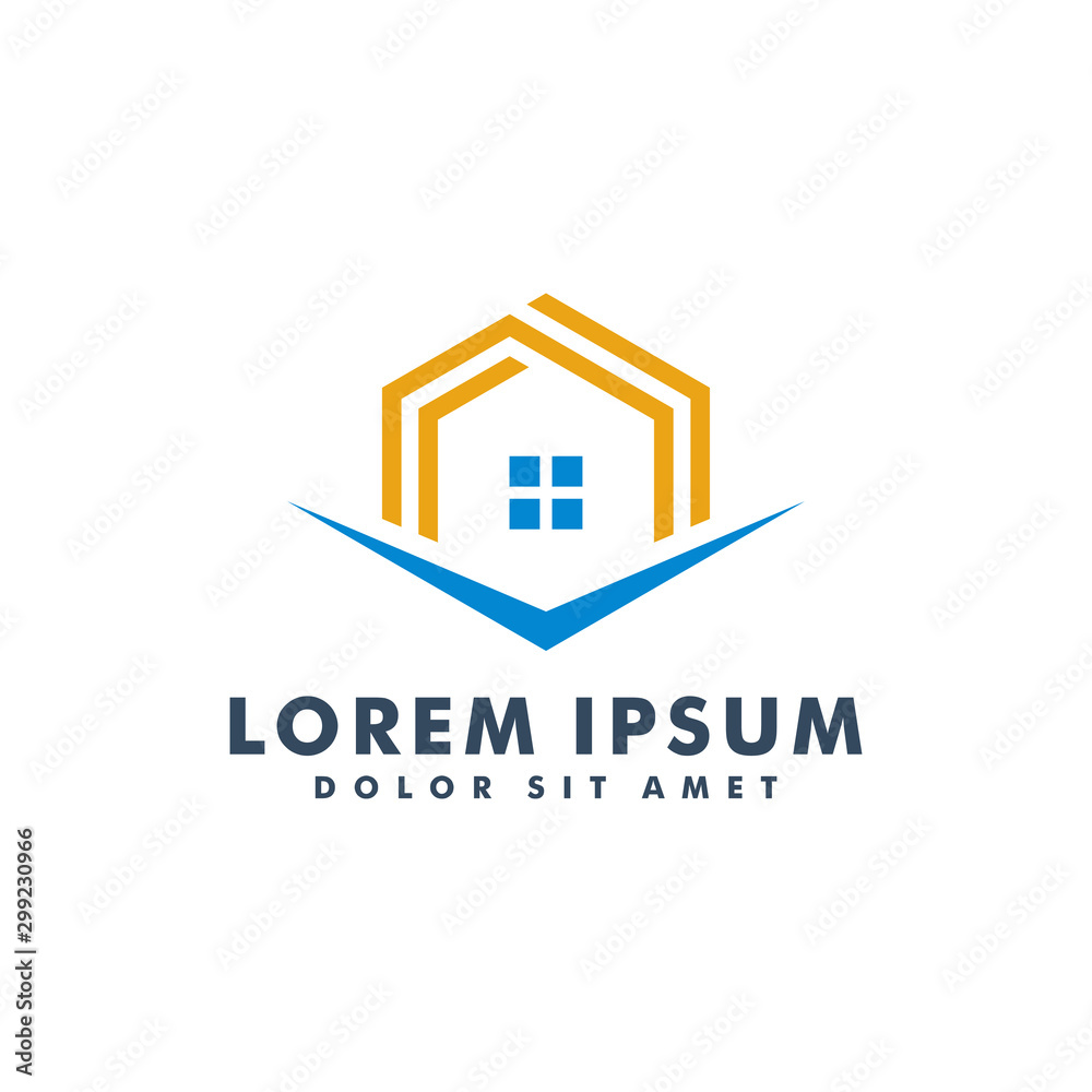 Fototapeta premium Home logo designs, House icon logotype vector illustration
