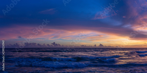 Colorful ocean background