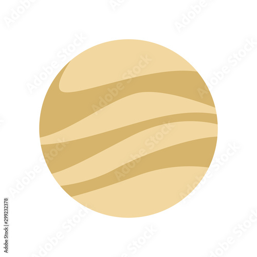 Fototapeta Naklejka Na Ścianę i Meble -  jupiter planet icon, flat design