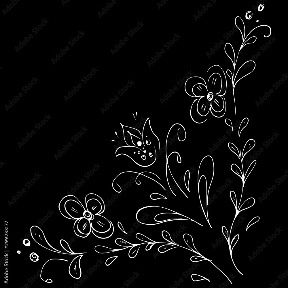 Engraved hand drawn abstract orchid. Retro flowers hand outline orchid, great design for any purposes. Outline vector. Nature background. Tropical plant. Floral design. Abstract art background Engraved hand drawn abstract orchid. Retro flowers hand outline orchid, great design for any purposes. Outline vector. Nature background. Tropical plant. Floral design. Abstract art background