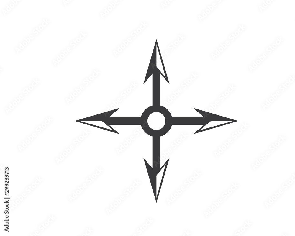 Arrow vector illustration icon Logo of delivery and logistic  business Template