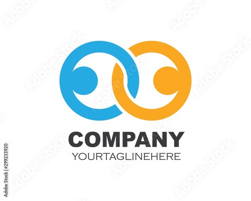 circle ring business   logo template vector