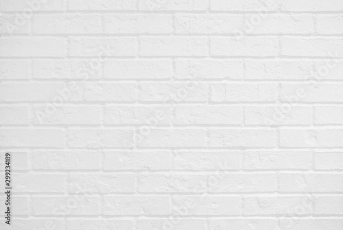 White brick wall texture for background