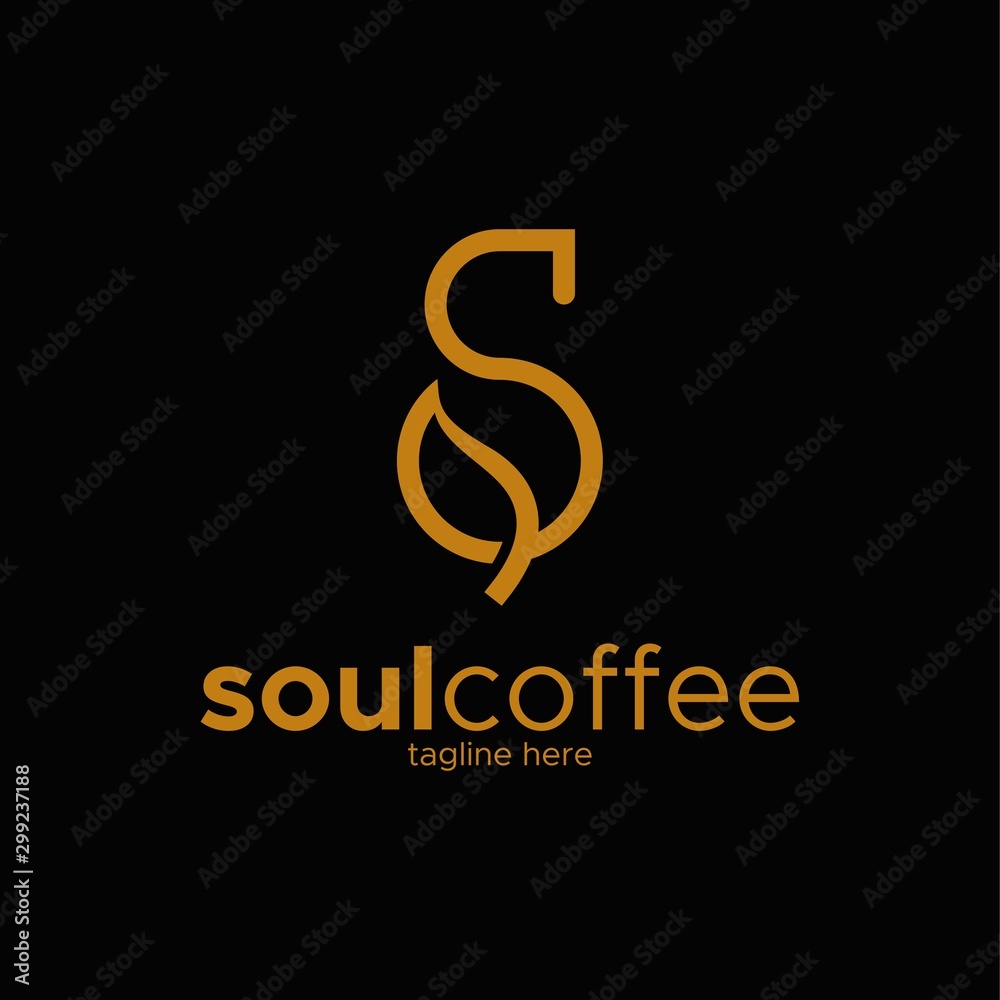 letter S for soul coffee logo design unique letter S for soul coffee logo design unique