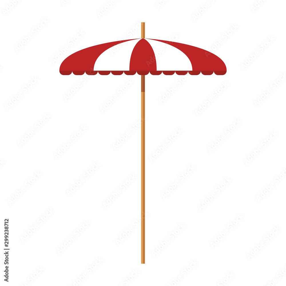 Obraz premium beach parasol icon, flat design