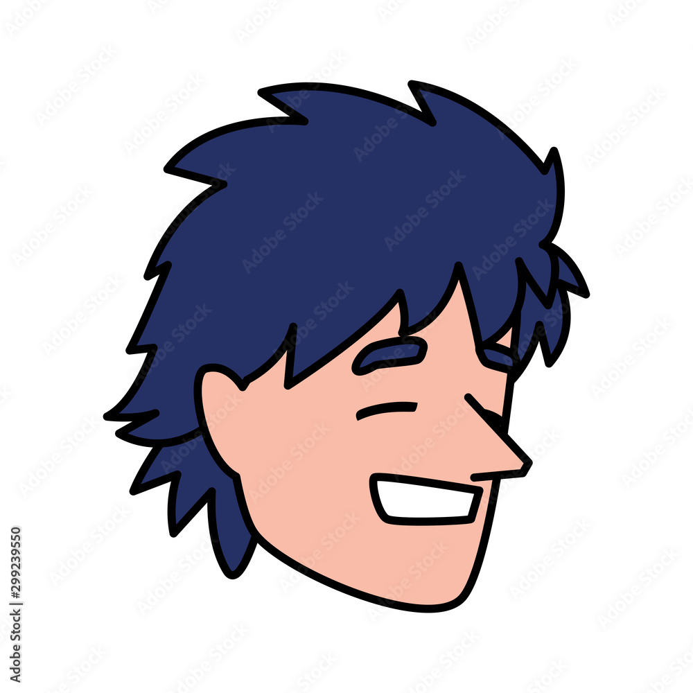 Isolated man head vector design Isolated man head vector design