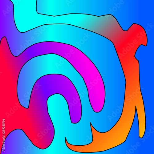Abstract background with colorful design
