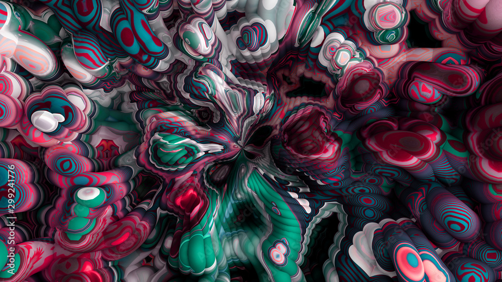 Bright background with a volumetric pattern and print. 3d illustration, 3d rendering. Bright background with a volumetric pattern and print. 3d illustration, 3d rendering.