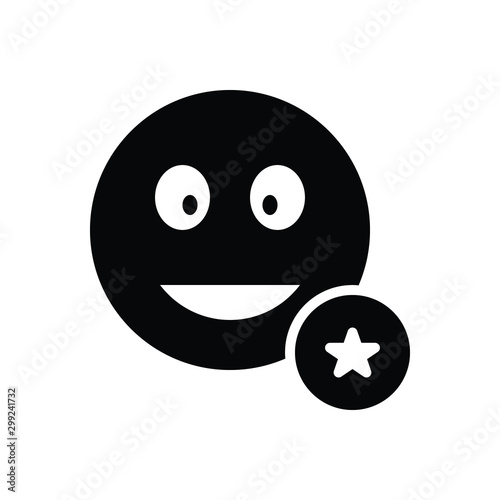 Black solid icon for impressive 