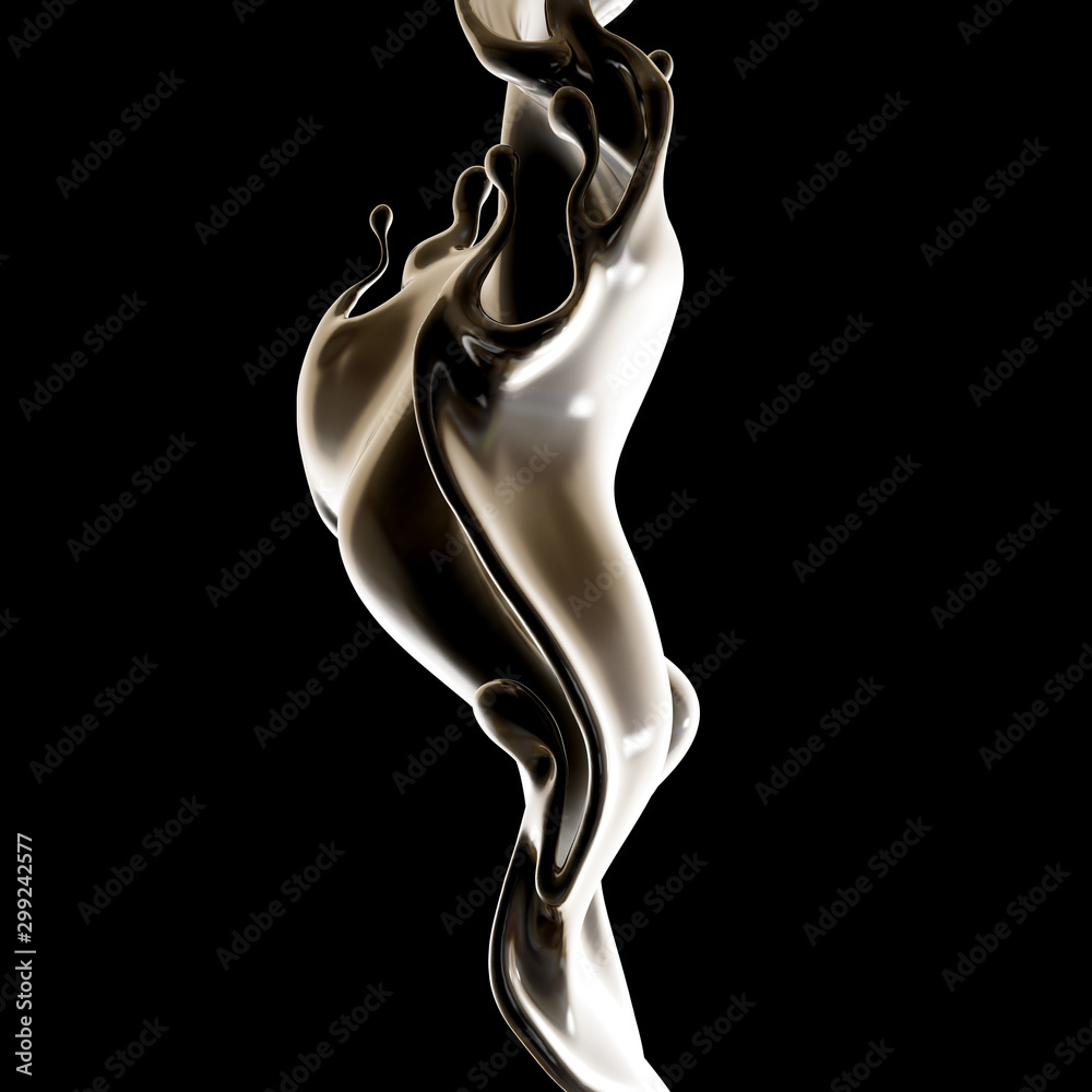 Splash fluid. 3d illustration, 3d rendering. Splash fluid. 3d illustration, 3d rendering.