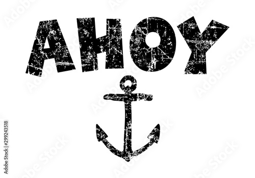 Carta da parati Ahoy (Vintage Black)