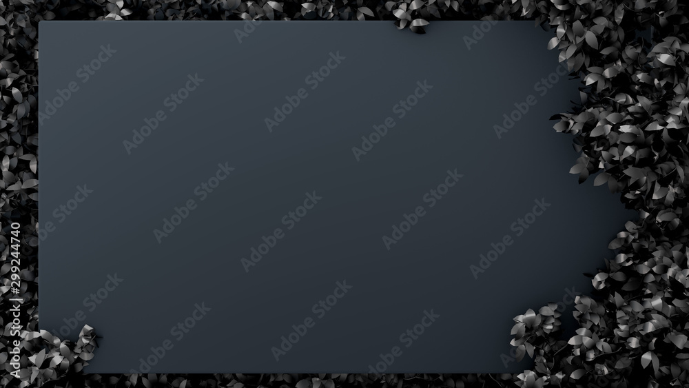 Fototapeta premium Elegant autumn background. 3d illustration, 3d rendering.