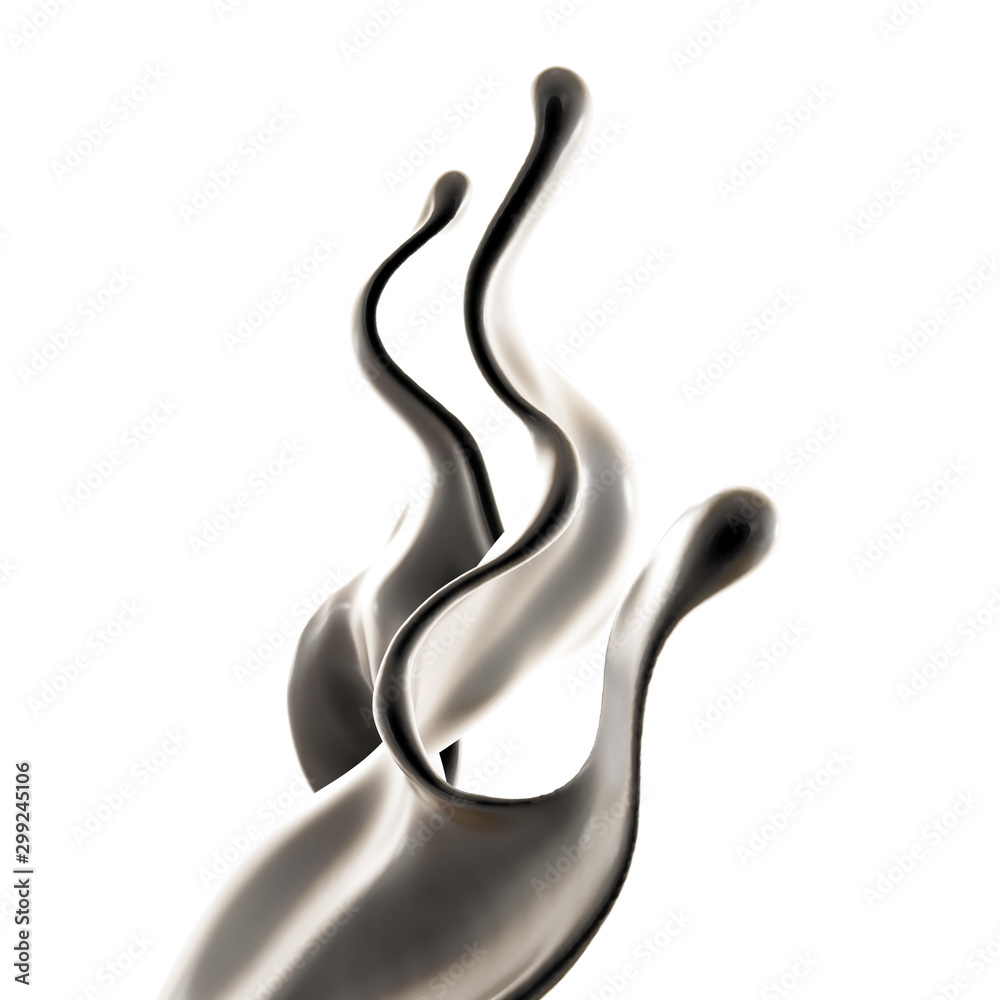 Splash fluid. 3d illustration, 3d rendering. Splash fluid. 3d illustration, 3d rendering.
