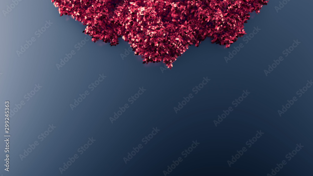 Fototapeta premium Elegant autumn background. 3d illustration, 3d rendering.