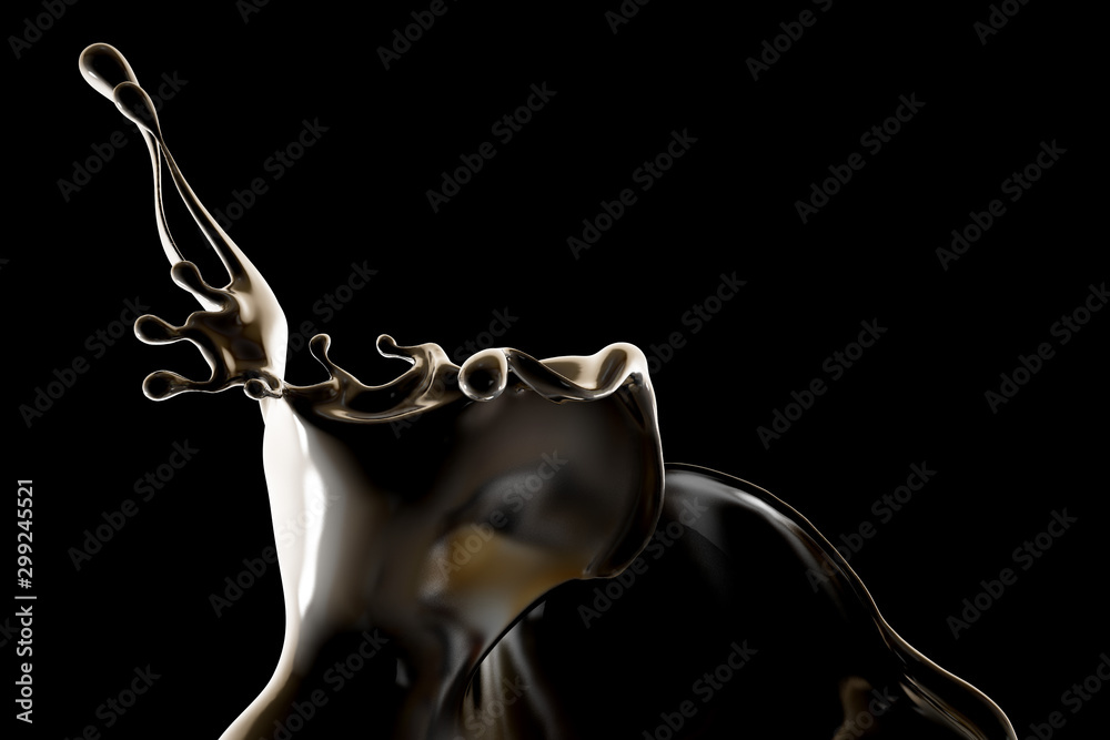 Splash fluid. 3d illustration, 3d rendering. Splash fluid. 3d illustration, 3d rendering.