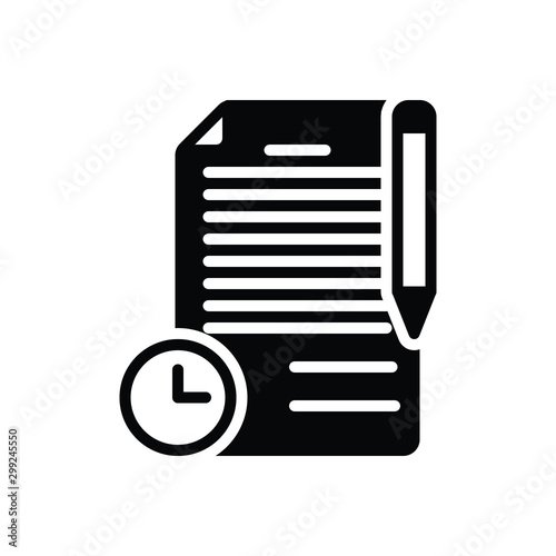 Black solid icon for term 