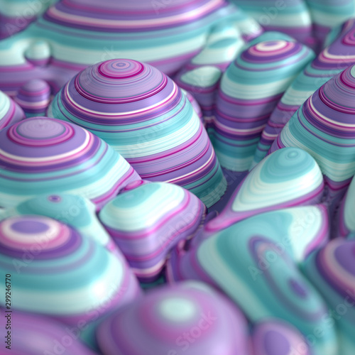 Soft  nice abstract background in bright colors. 3d illustration  3d rendering.