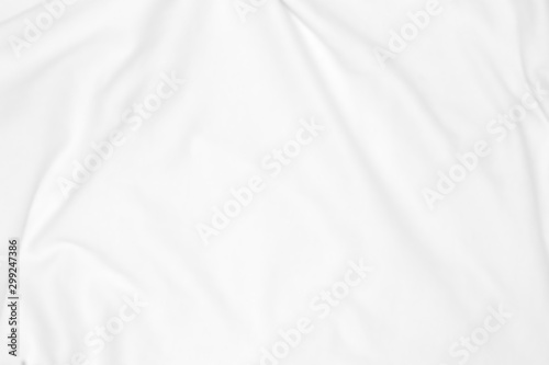 Wrinkles on white fabrics abstract background