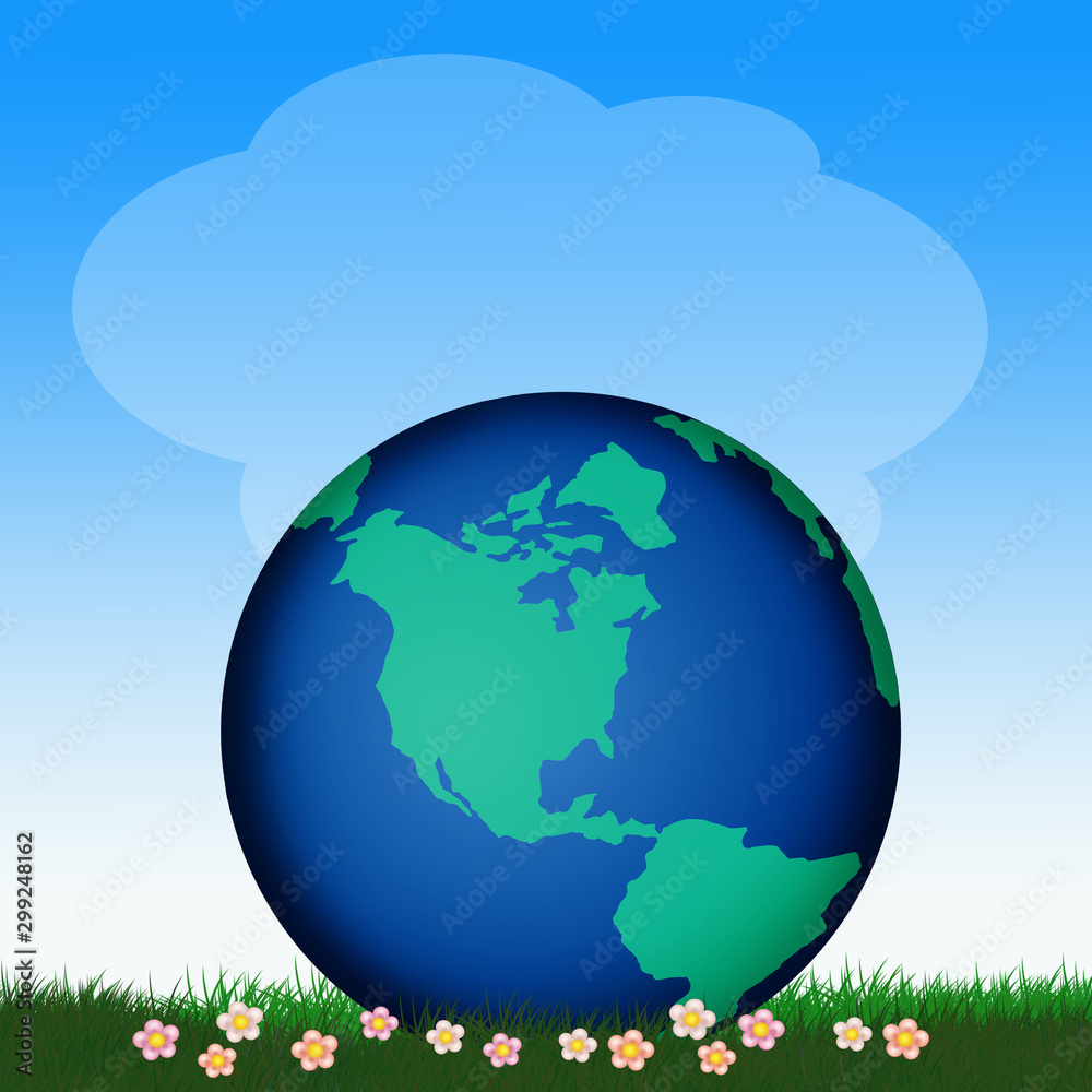Fototapeta premium world in the meadow