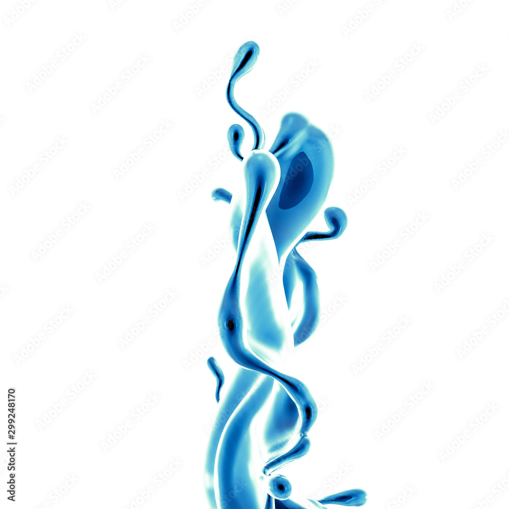 Splash fluid. 3d illustration, 3d rendering. Splash fluid. 3d illustration, 3d rendering.