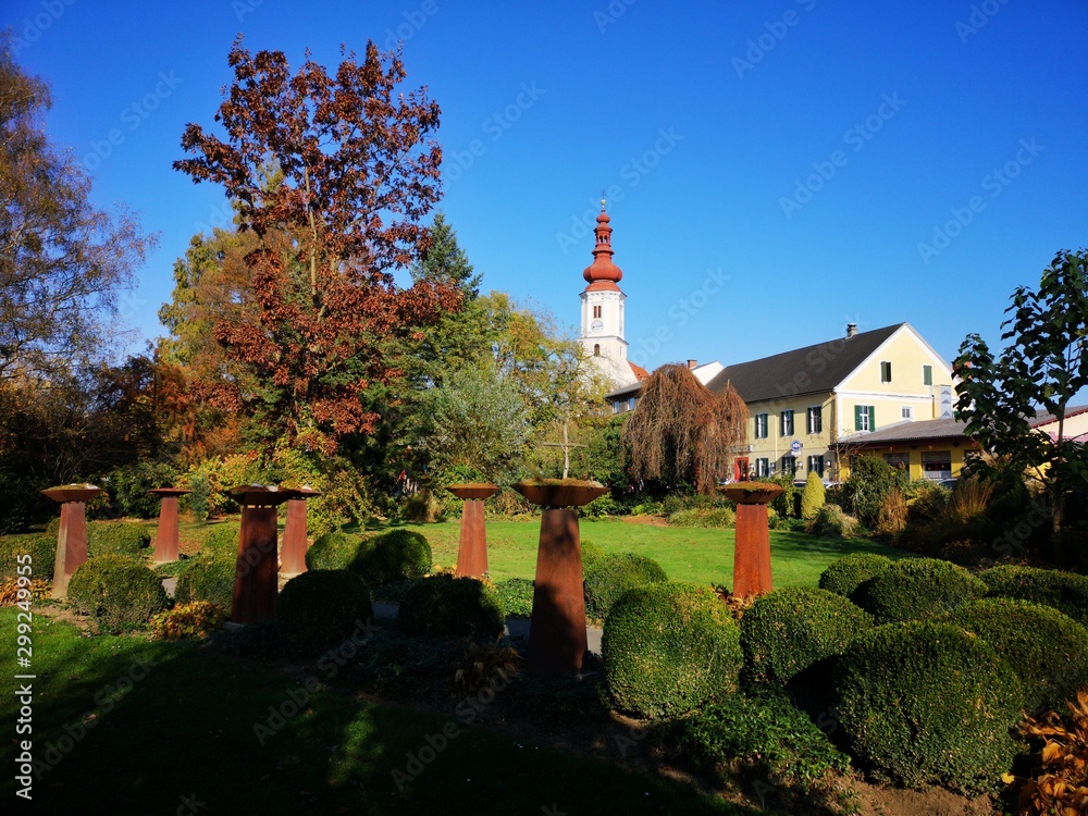 Obraz premium Fernitz Steiermark im Herbst