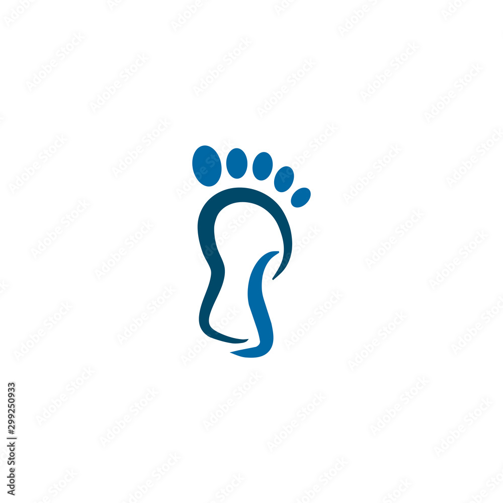 Palm foot icon logo design vector template Palm foot icon logo design vector template