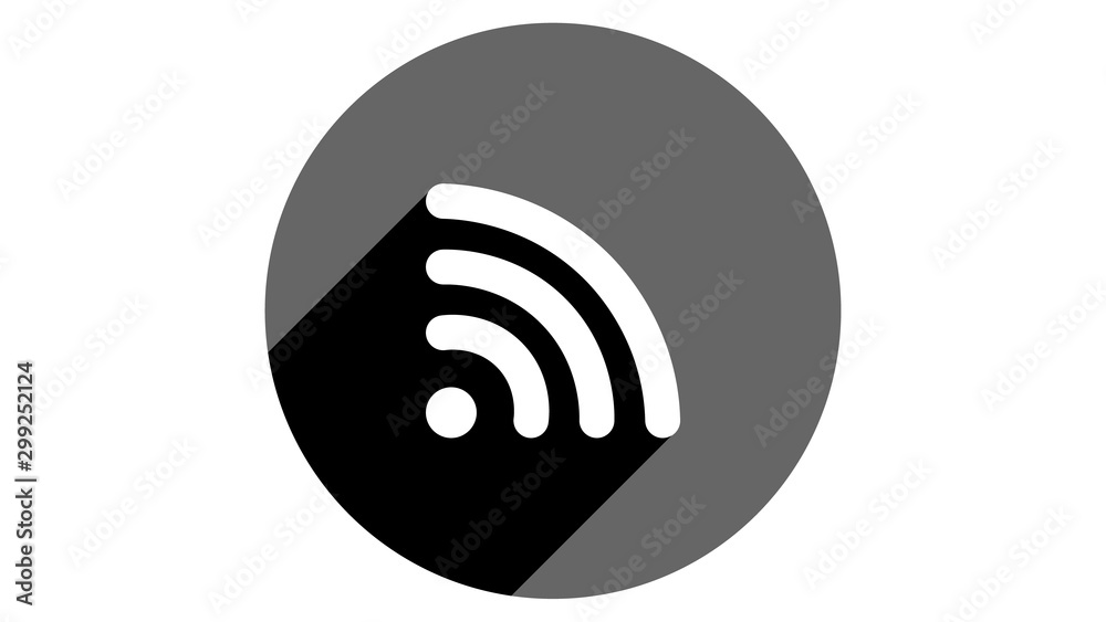 Wi-fi icon. Flat icons vector design. Simple icons with shadows Wi-fi icon. Flat icons vector design. Simple icons with shadows